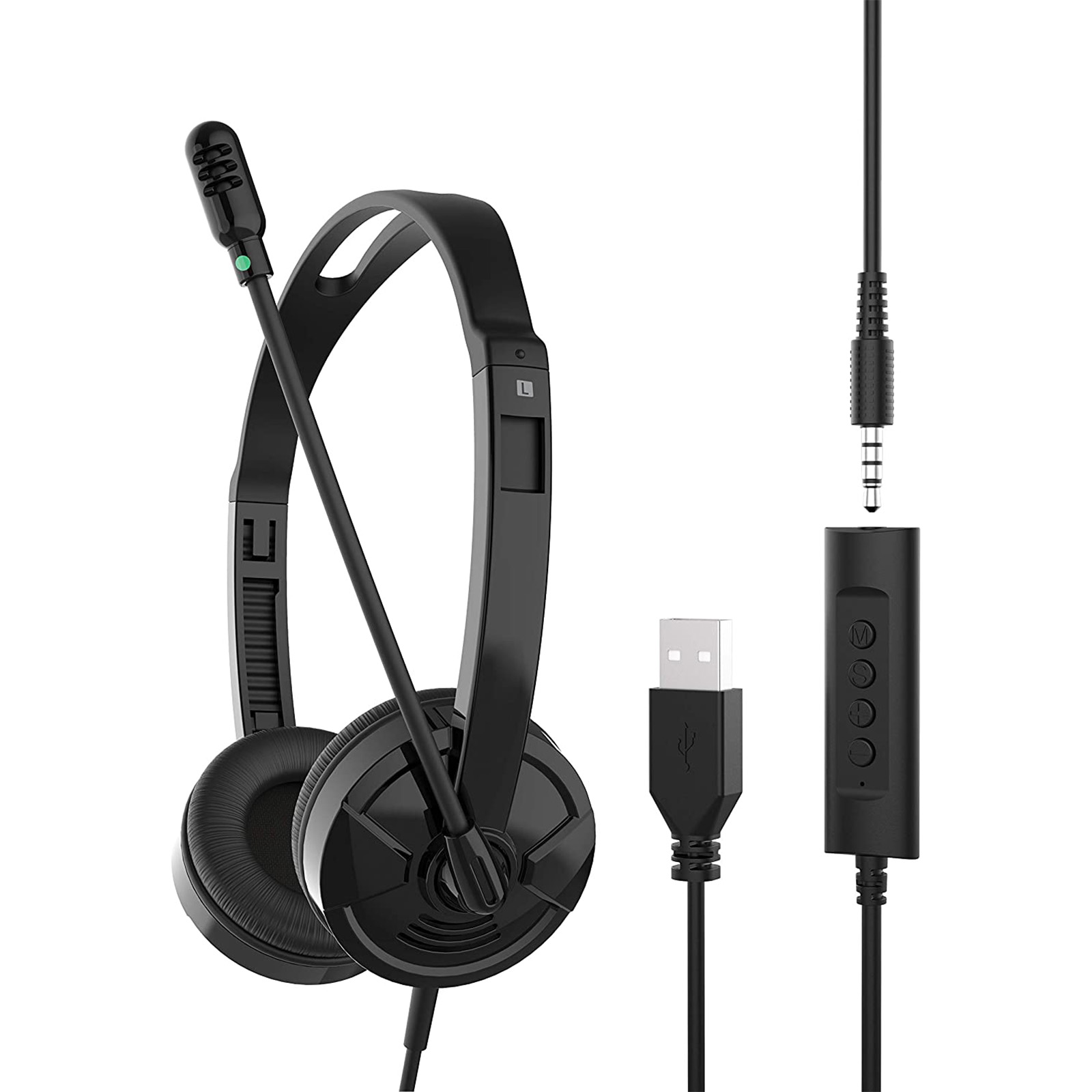 

Head-mounted computer universal business headset USB with sound, 501 Original