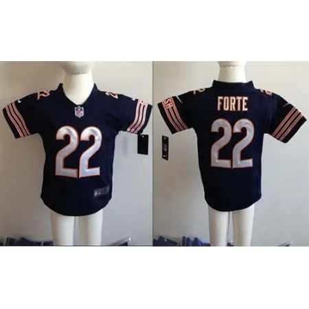 Toddler  Bears #22 Matt Forte Navy Blue Team Color Stitched NFL Elite Jersey
