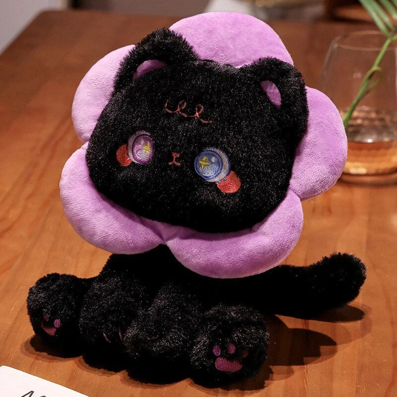 MeWaii® Kawaii Flower Black White Cat Plushies 30CM | NEW