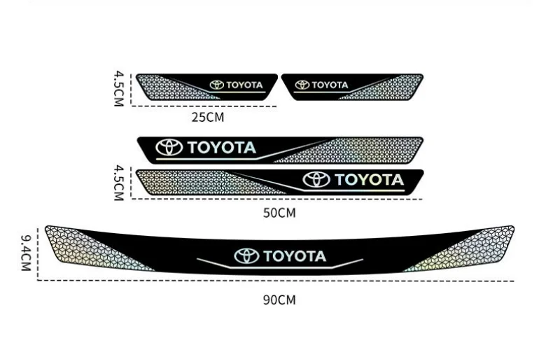 Car door sill protector, anti-stepping strip, trunk anti-scratch protector.