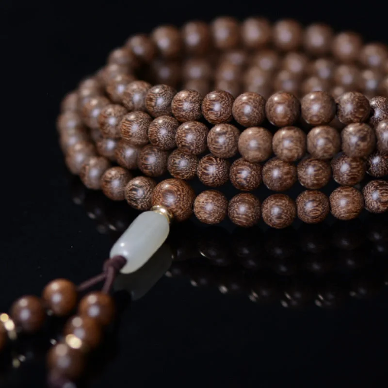 108 Mala Beads Rosewood Jade Calm Bracelet