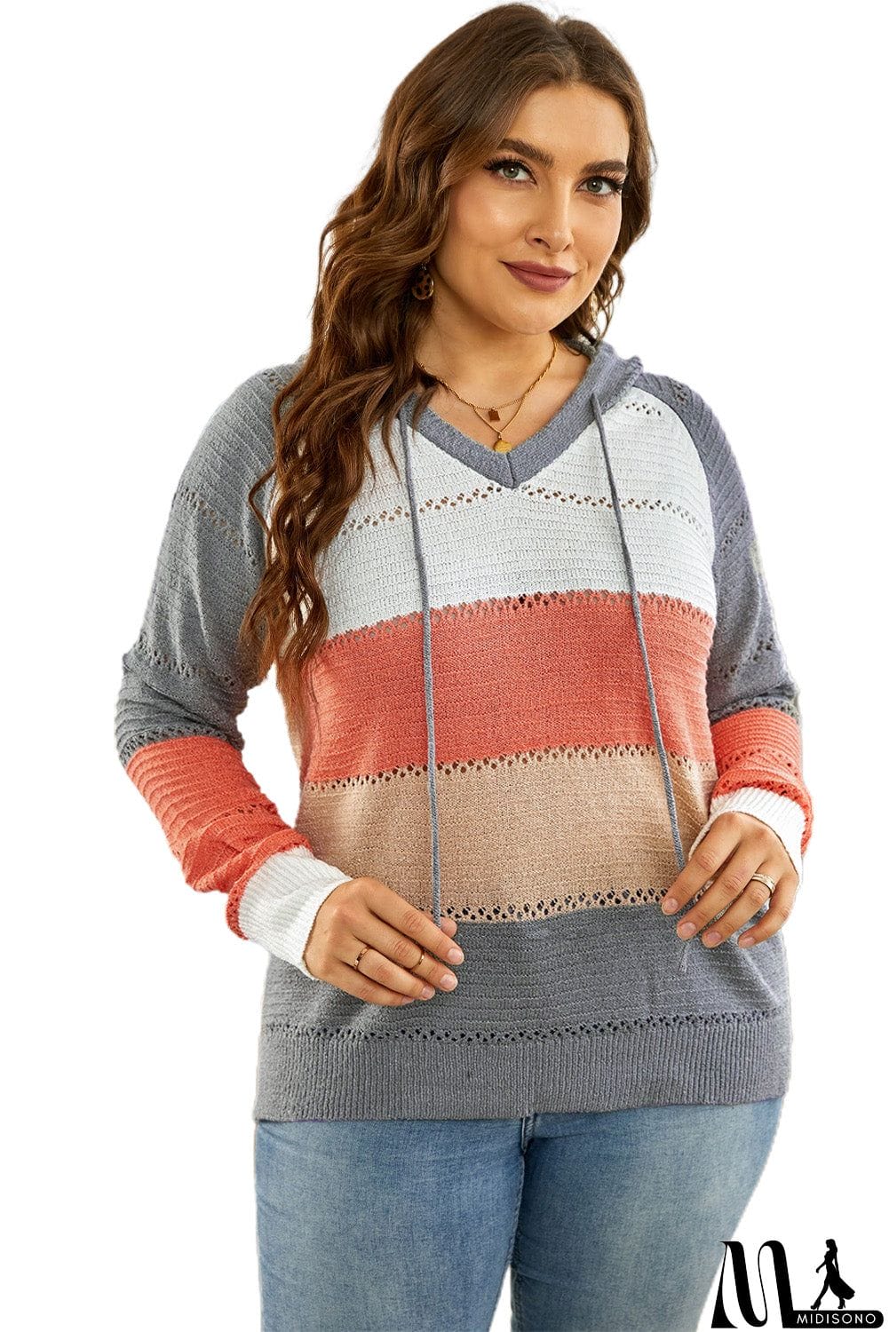 MidiSono - Classic Beach Bonfire Knitted Hoodie