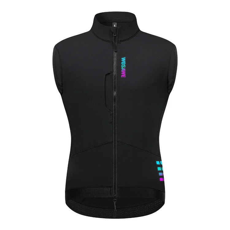 WOSAWE Men Warm Windproof Thermal Fleece Cycling Vest