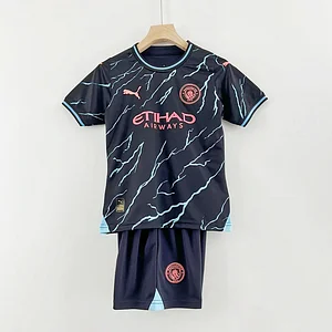 2023/2024 Manchester City Third Away Football Shirt 1:1 Thai Quality Kids Size