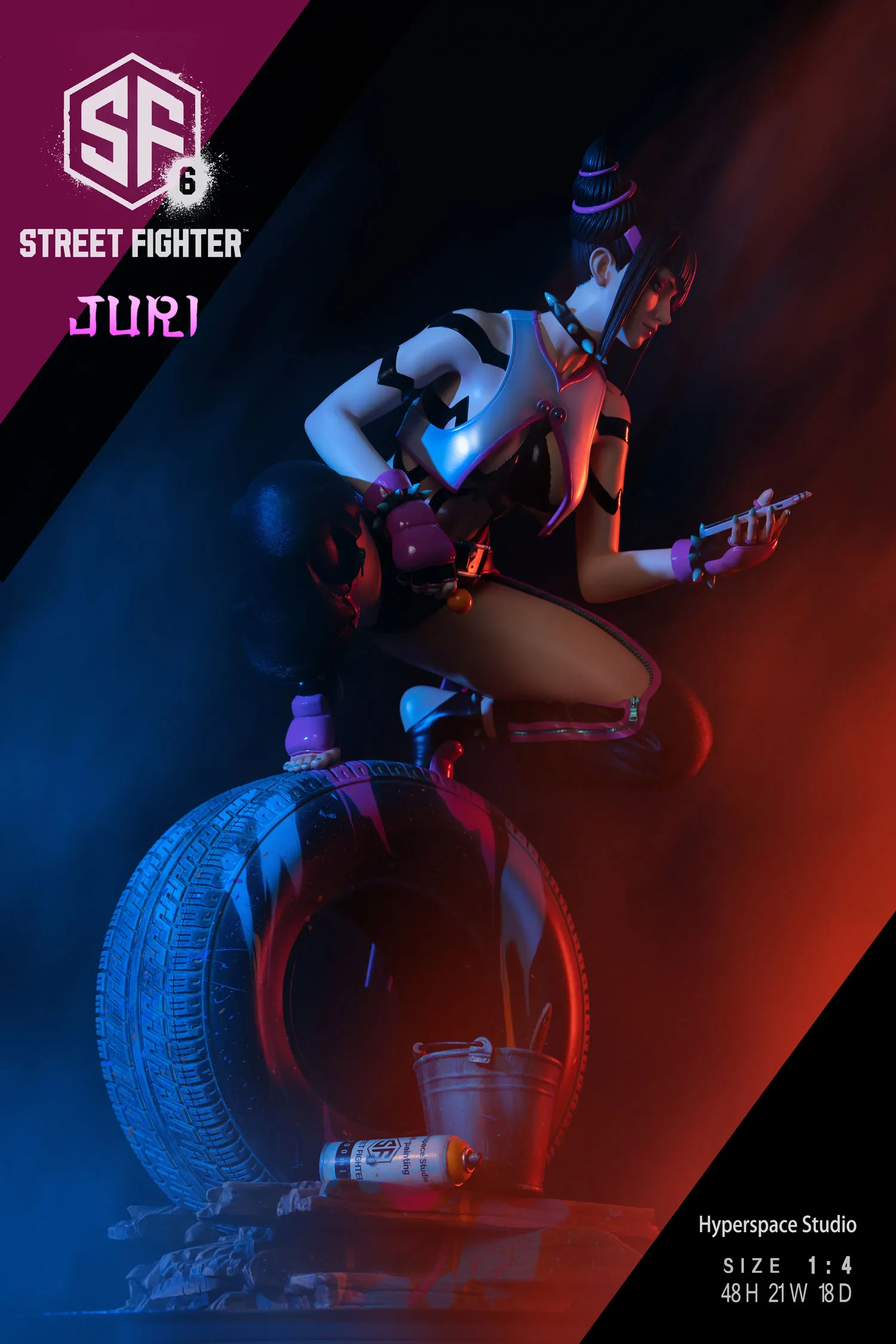 1/4 Scale Juri Han - Street Fighter Resin Statue - Hyperspace