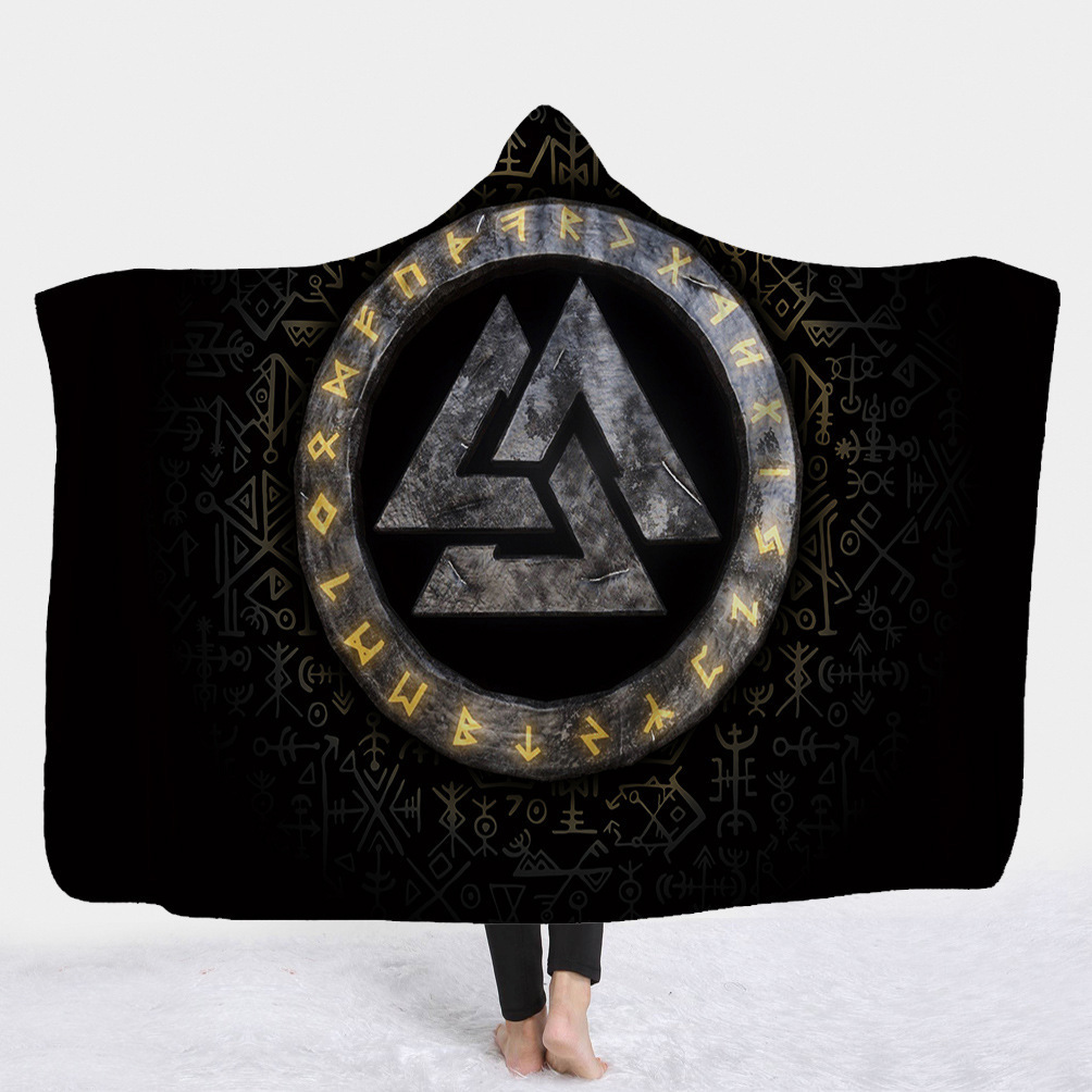 Viking Viking Blanket Magic Hat Blanket Children's Blanket Napping Blanket Hooded Blanket Cape