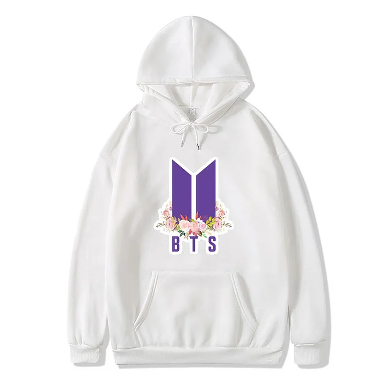 BTS LOGO Print Candy Color Hoodie