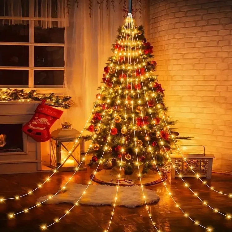 🎅Christmas Promos 49% OFF🔥8 Modes 100-600 Christmas LED Firefly Twinkle String Lights