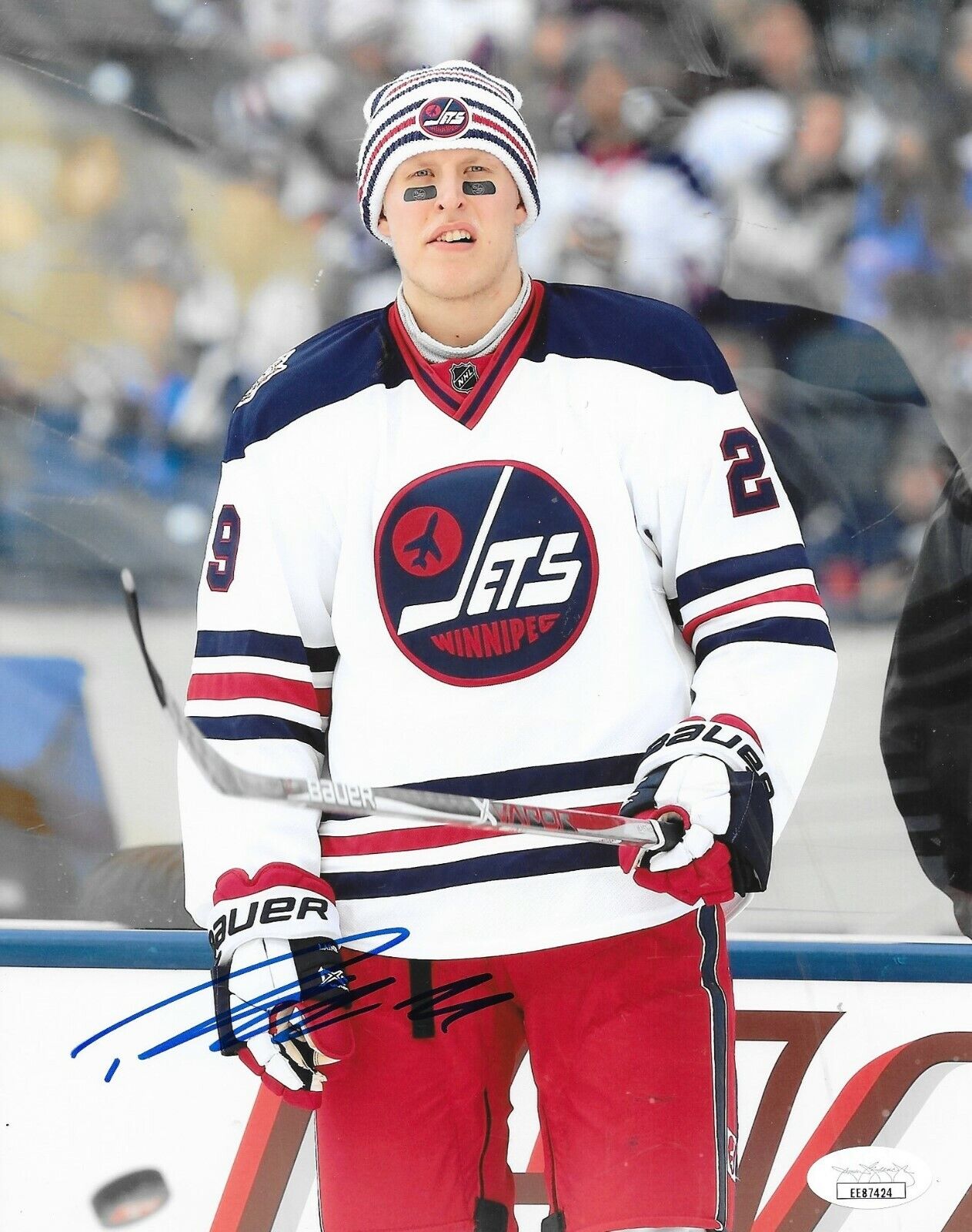 Patrik Laine signed Winnipeg Jets 8x10 Photo Poster painting autographed 4 JSA