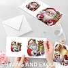 6PCS DIY Diamond Art Greeting Cards Santa Claus Congratulations Cards & Gift