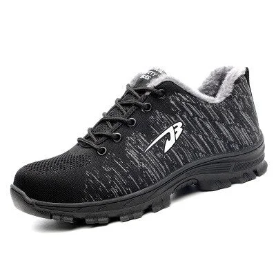 LUFUMA Dropshipping Puncture-Proof Safety Shoes Indestructible Non-Slip Steel Toe Work Shoes Outdoor Breathable Men Shoes