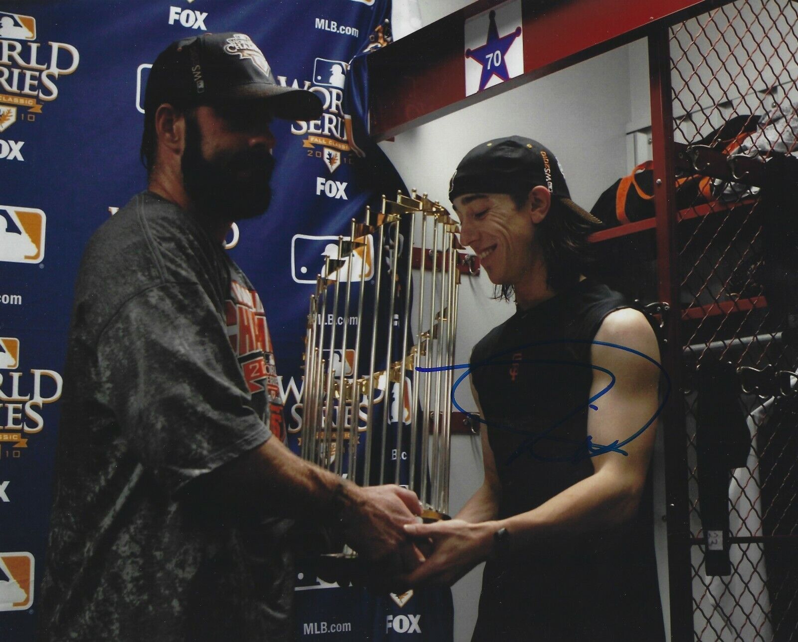 Autographed 8X10 TIM LINCECUM San Francisco Giants w/ COA