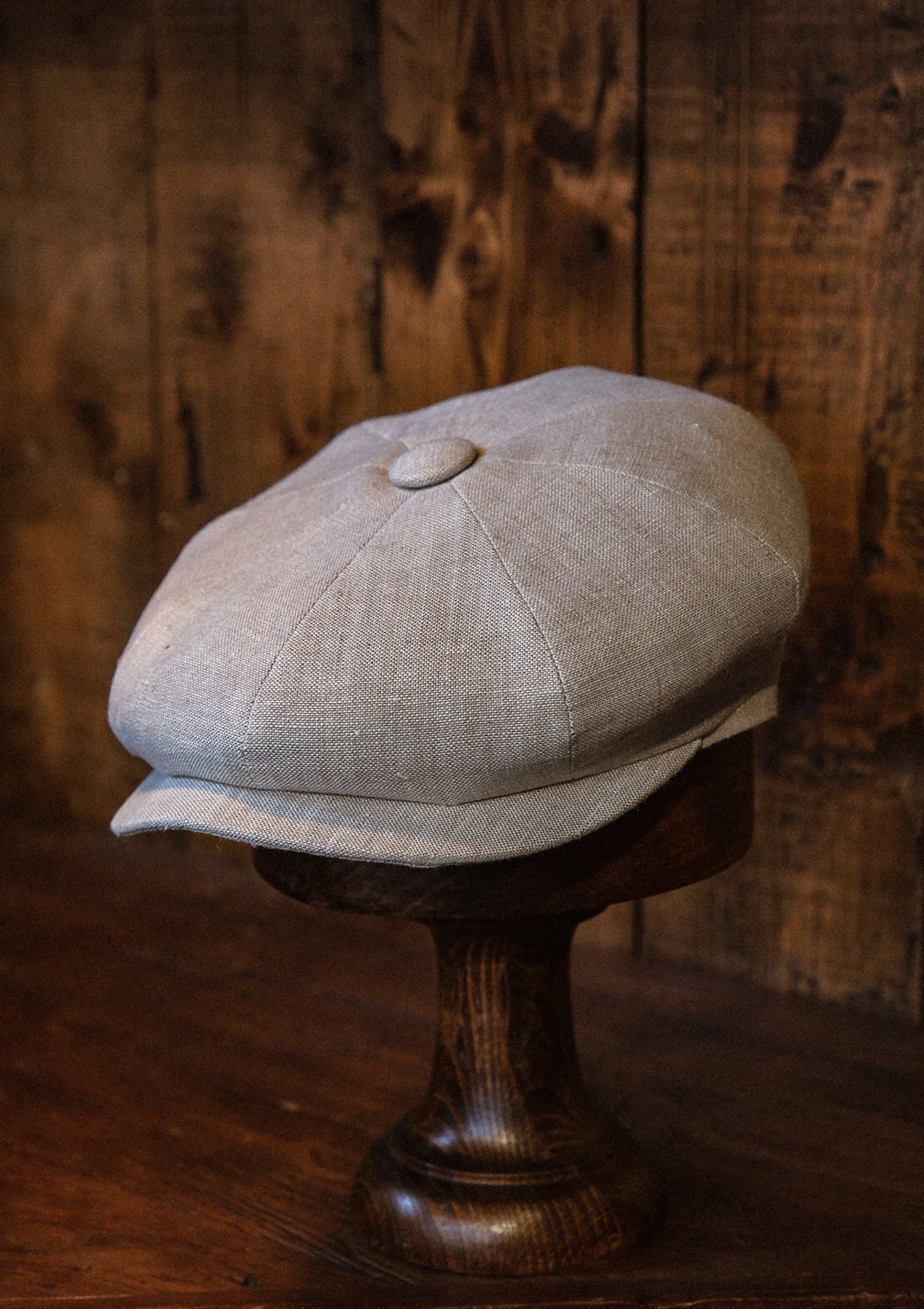 Fulton Baker Boy - (Mid-Width) Sandstone Linen