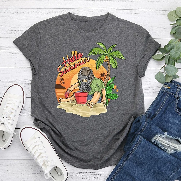 Funny Summer Vacation T-shirt Tee -04301