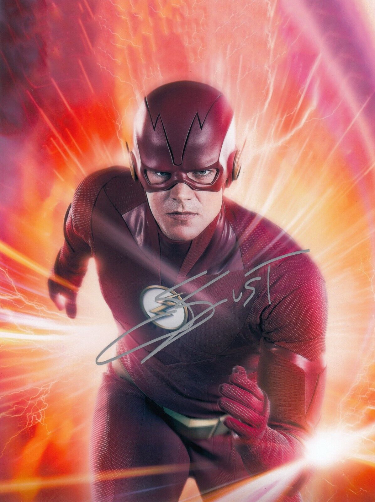 Grant Gustin Signed Auto 8 x 10 Photo Poster paintinggraph