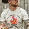 Men's Western Camping Printed T-shirt by Inlyline