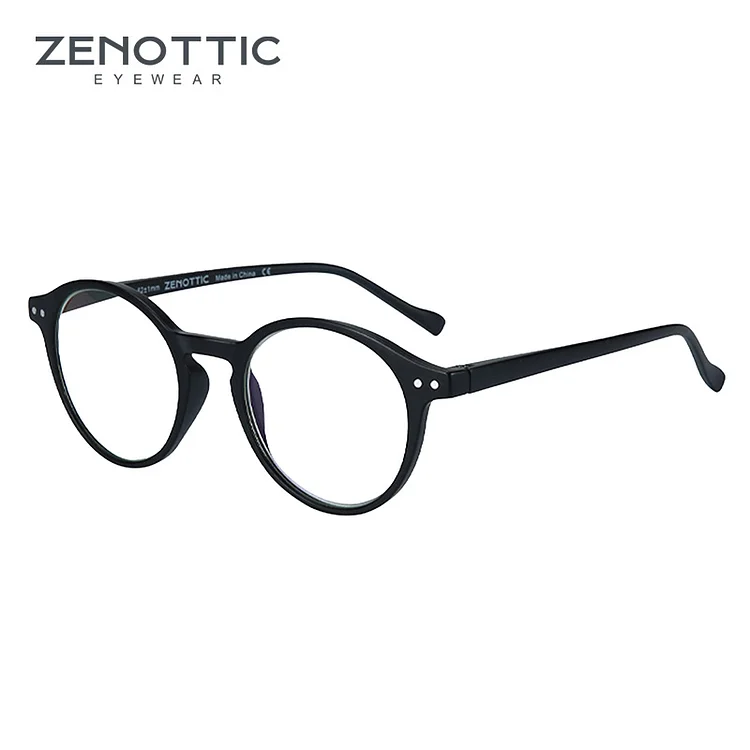 ZENOTTIC 2024 Retro Reading Glasses Anti Blue Light Blocking Readers Lightweight Eyeglasses Women Men Diopter 0 to 4.0