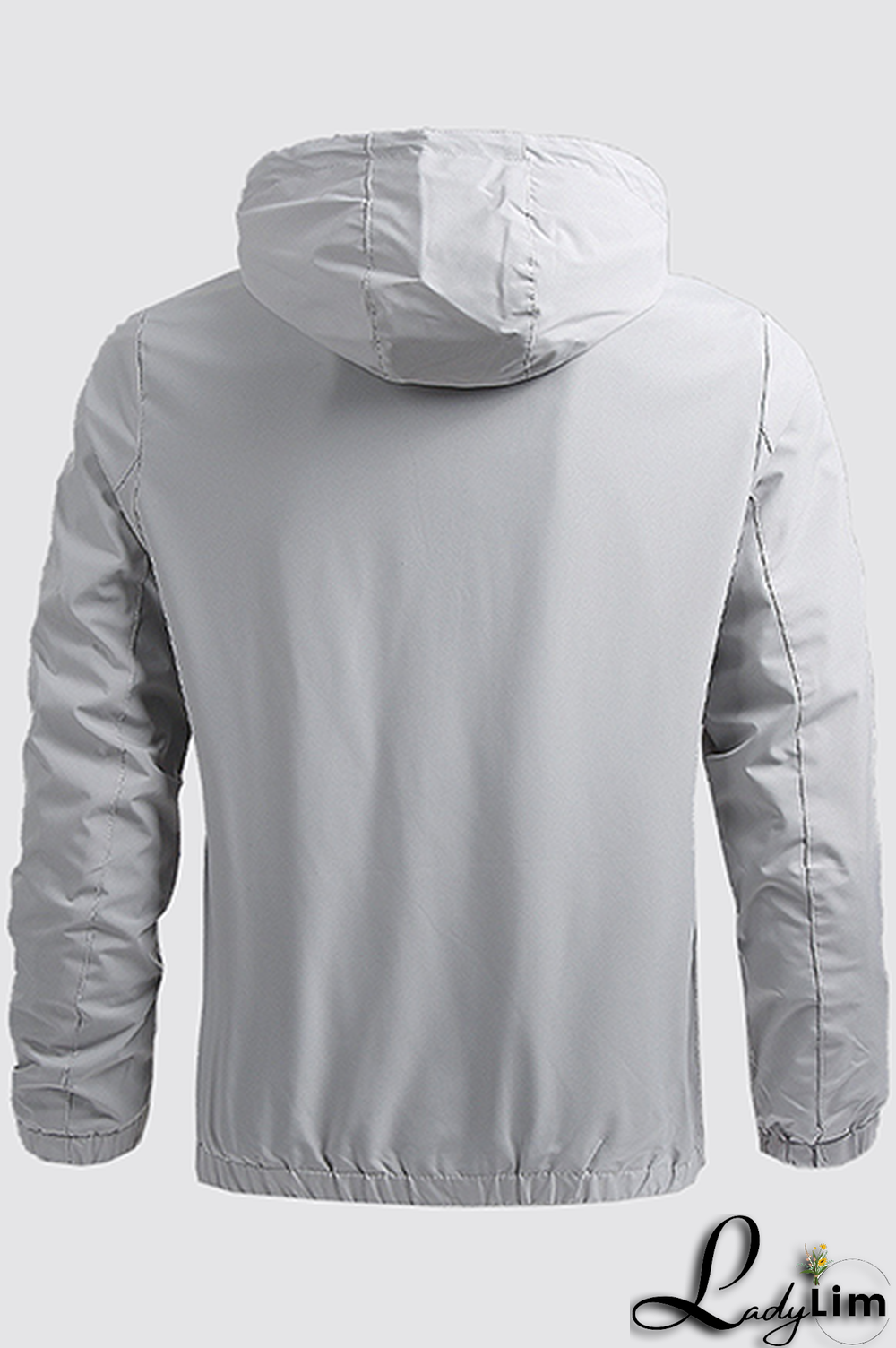 Dark Blue Casual Sportswear Solid Split Joint Zipper Hooded Collar Outerwear