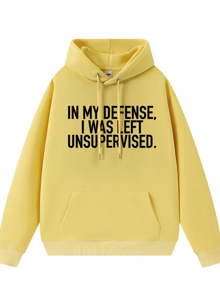 Teecade Teecade In My Offense. I Was Left Unsupervised Funny Slogan Statement Hoodie