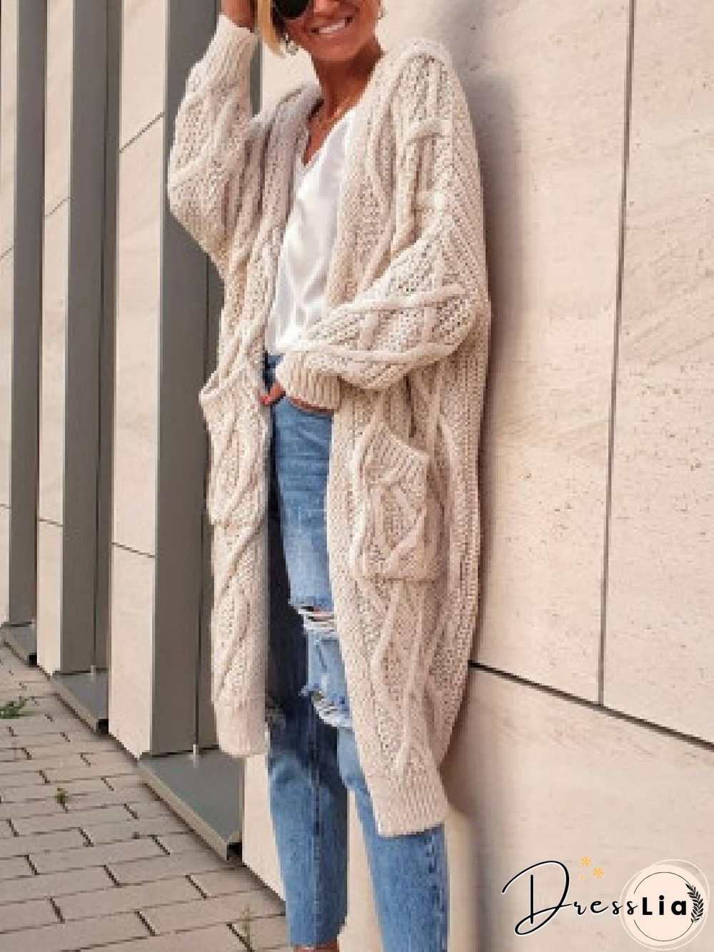Casual Long Sleeve Sweater Outerwear