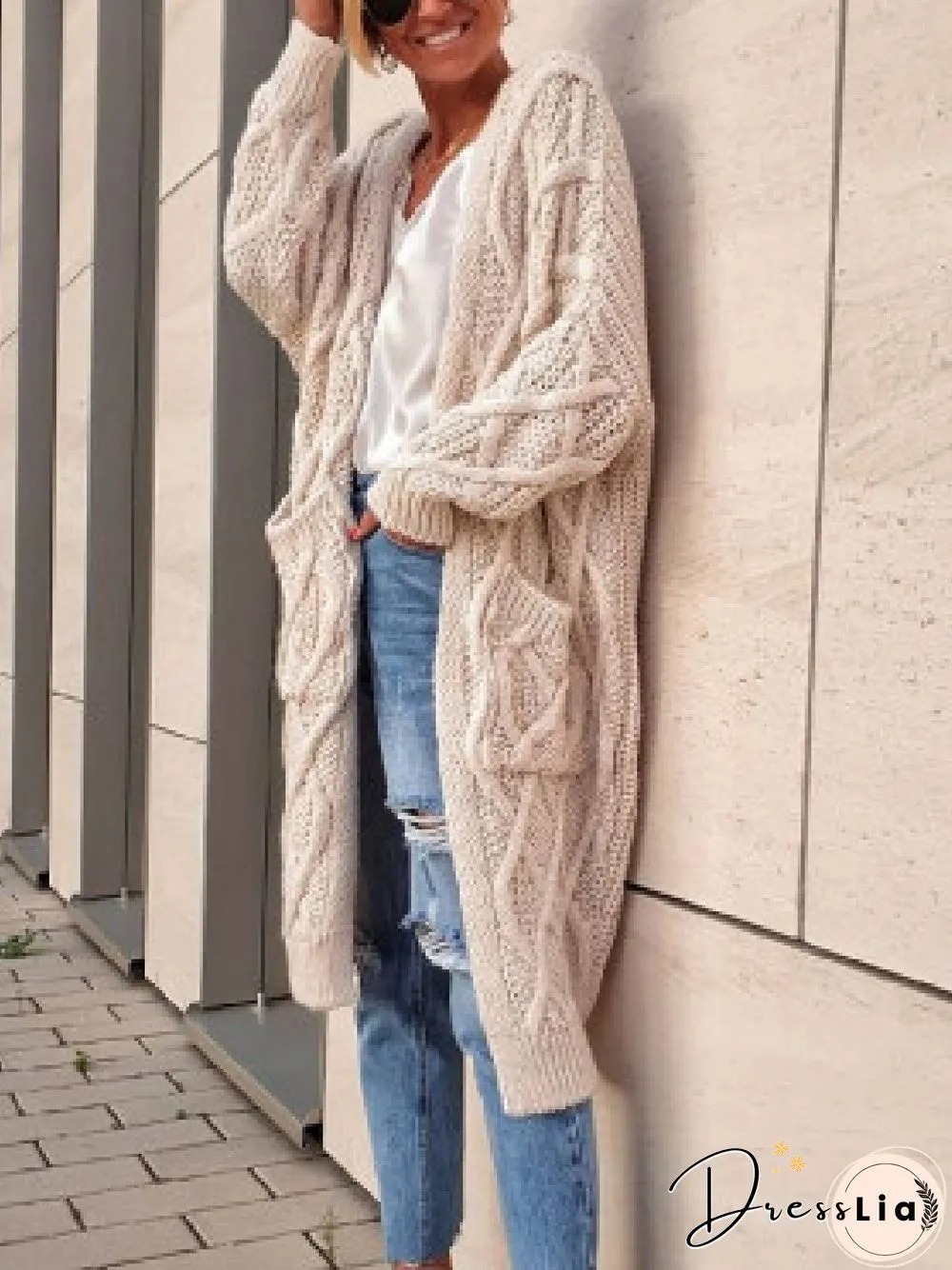 Casual Long Sleeve Sweater Outerwear