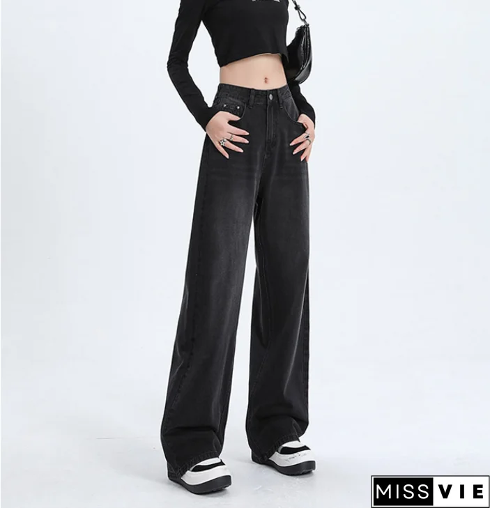 Blue Wash Baggy Boyfriend Jeans