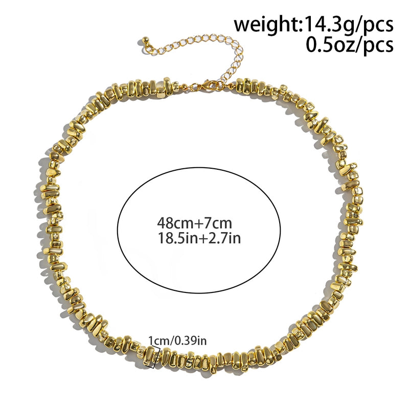 Hip-Hop Solid Color CCB Alloy Men's Necklace