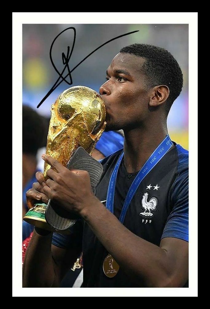 Paul Pogba - France Autograph Signed & Framed Photo Poster painting