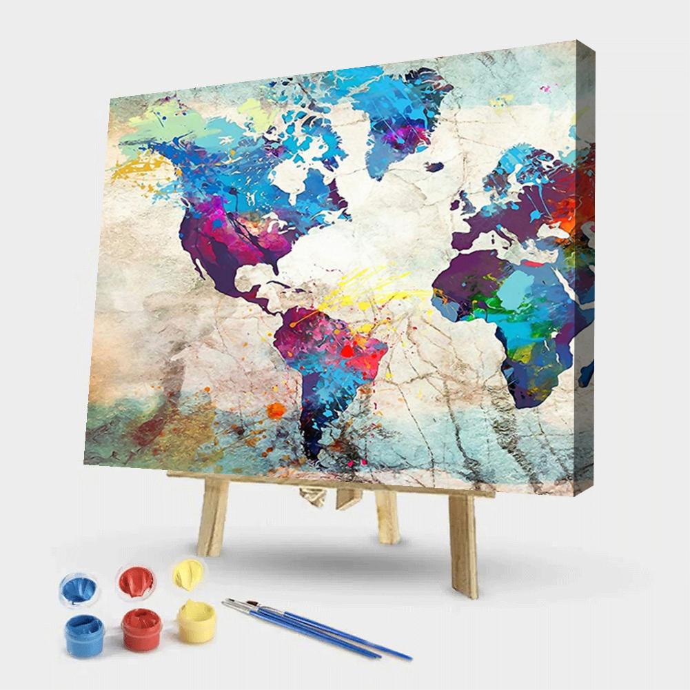 Map - Painting By Numbers - 50*40CM gbfke