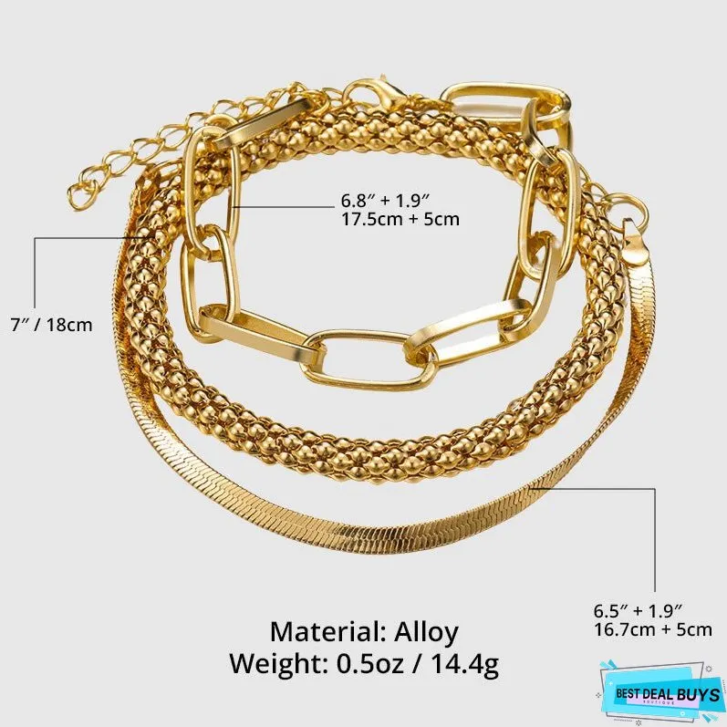 Lustrous Chain Elegance Bracelet