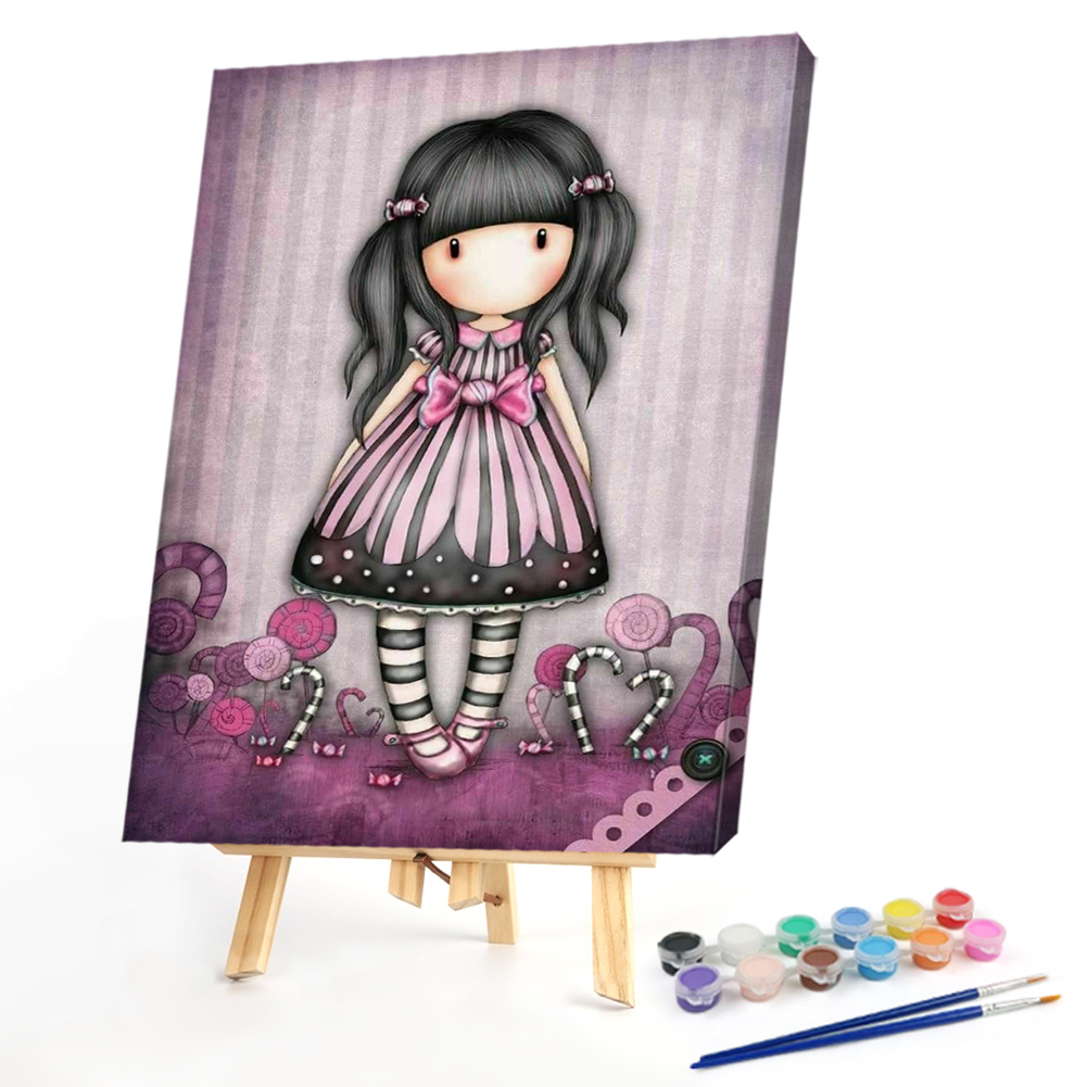 

40*50CM - Paint By Numbers - Little Girl, 501 Original