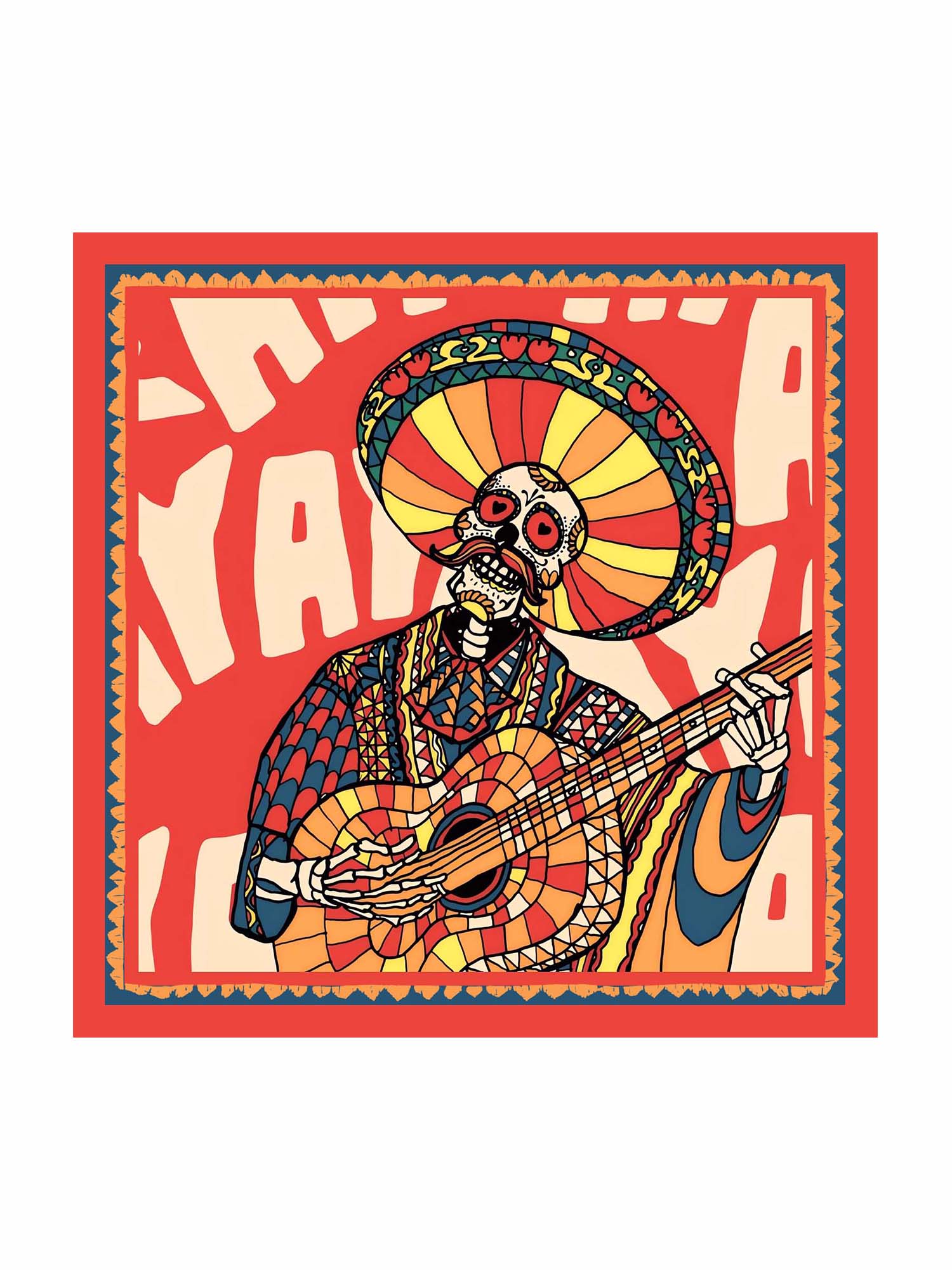 Halloween Day Of The Dead Skeleton - Cotton Bandana