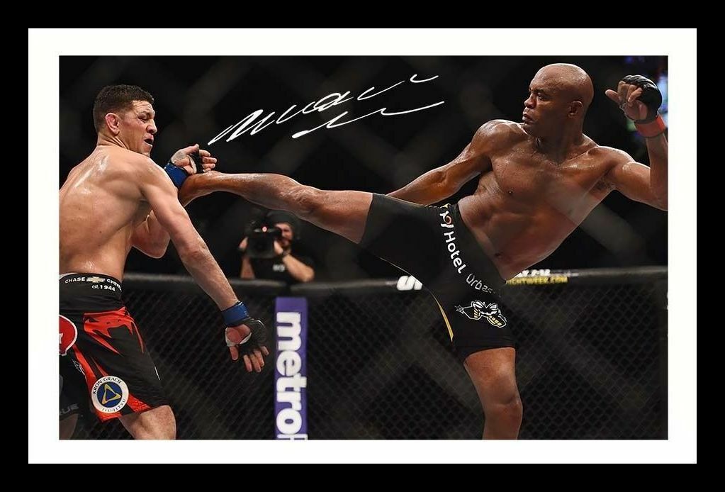 Anderson Silva - UFC Autograph Signed & Framed Photo Poster painting