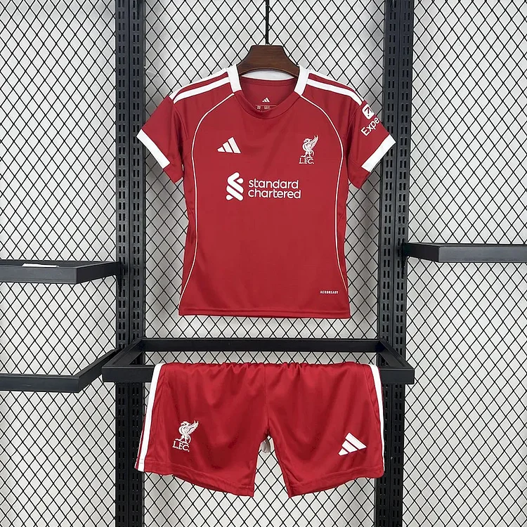 Kids Liverpool 25/26 Home Football Jersey