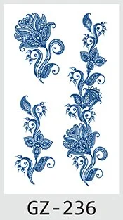 Drop Shipping Temporary Tattoo Stickers Sexy Flowers Juice Ink Lasting Girl Arm Neck Back Waist Buttocks Fake Tatoo Hot Sale DIY