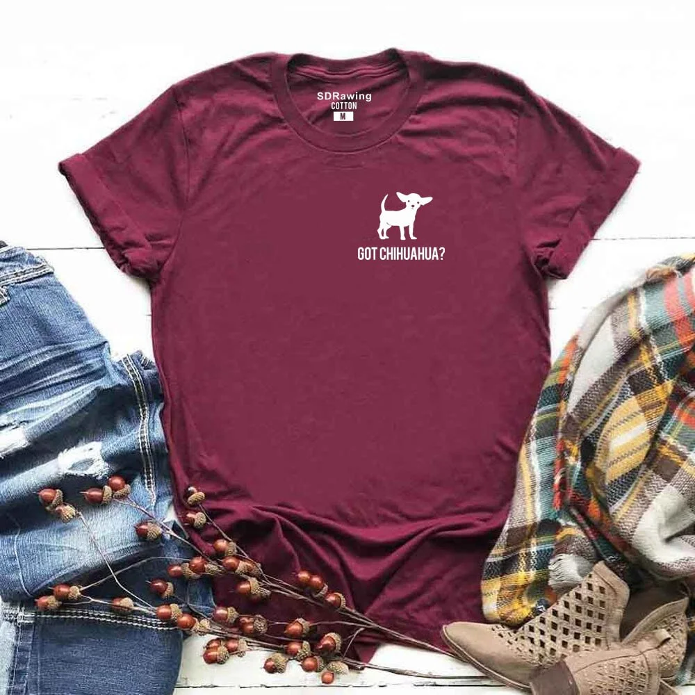 Harajuku Got Chihuahua print cotton t shirts for women dog lovers girlfriend Graphic Tees summer casual Female Tops