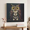 Framed Owl - DIY Button Art Painting Kit for Creativity DIY Pearl Dot Crafts for Gift Home Wall Decor 30*30CM