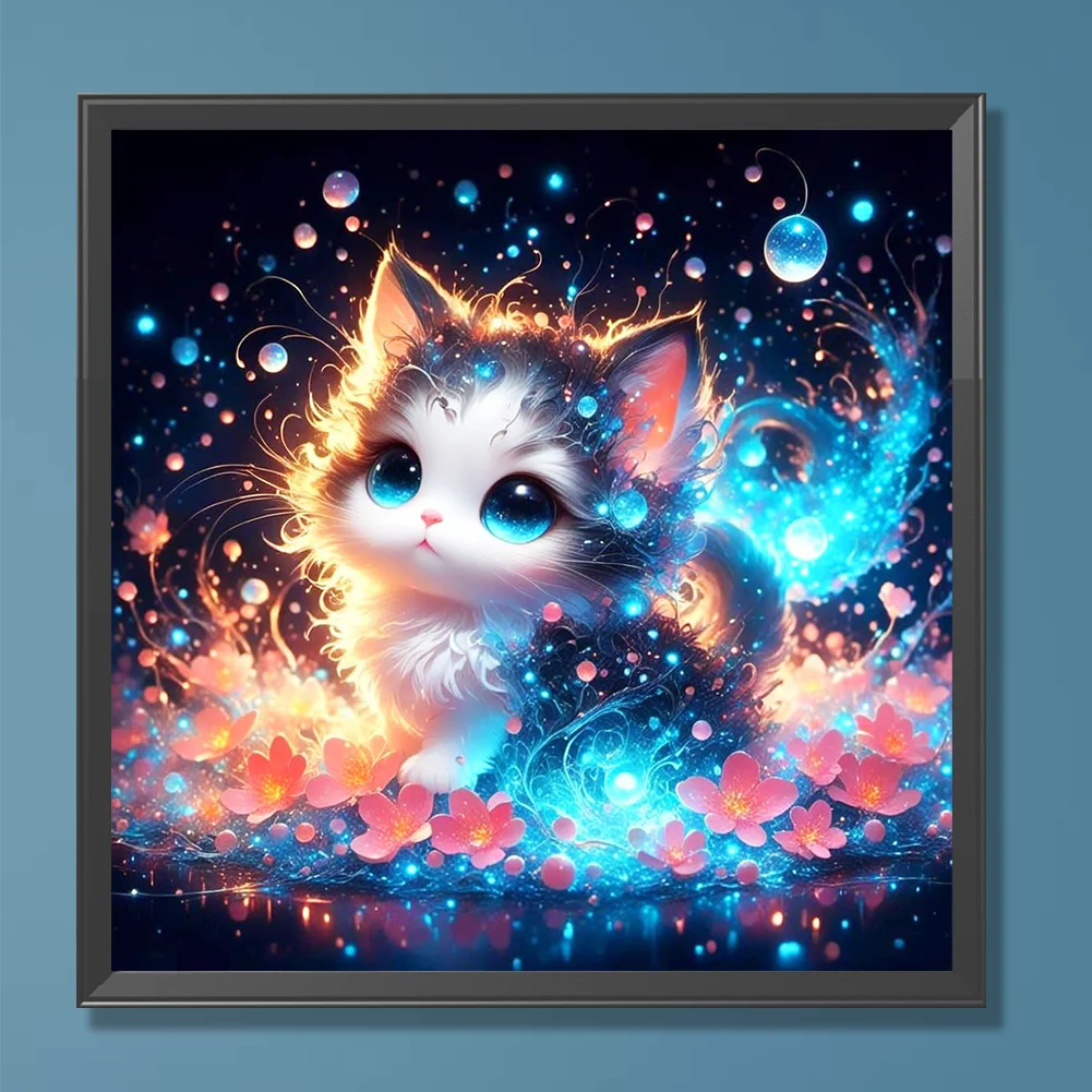 Diamond Painting - Full Round Drill - Cat(Canvas|30*30cm)