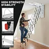 [US Local Warehouse] Ceiling Mounted Attic Ladder w/Handrails Retractable Loft Stairs 660LBS Capacity