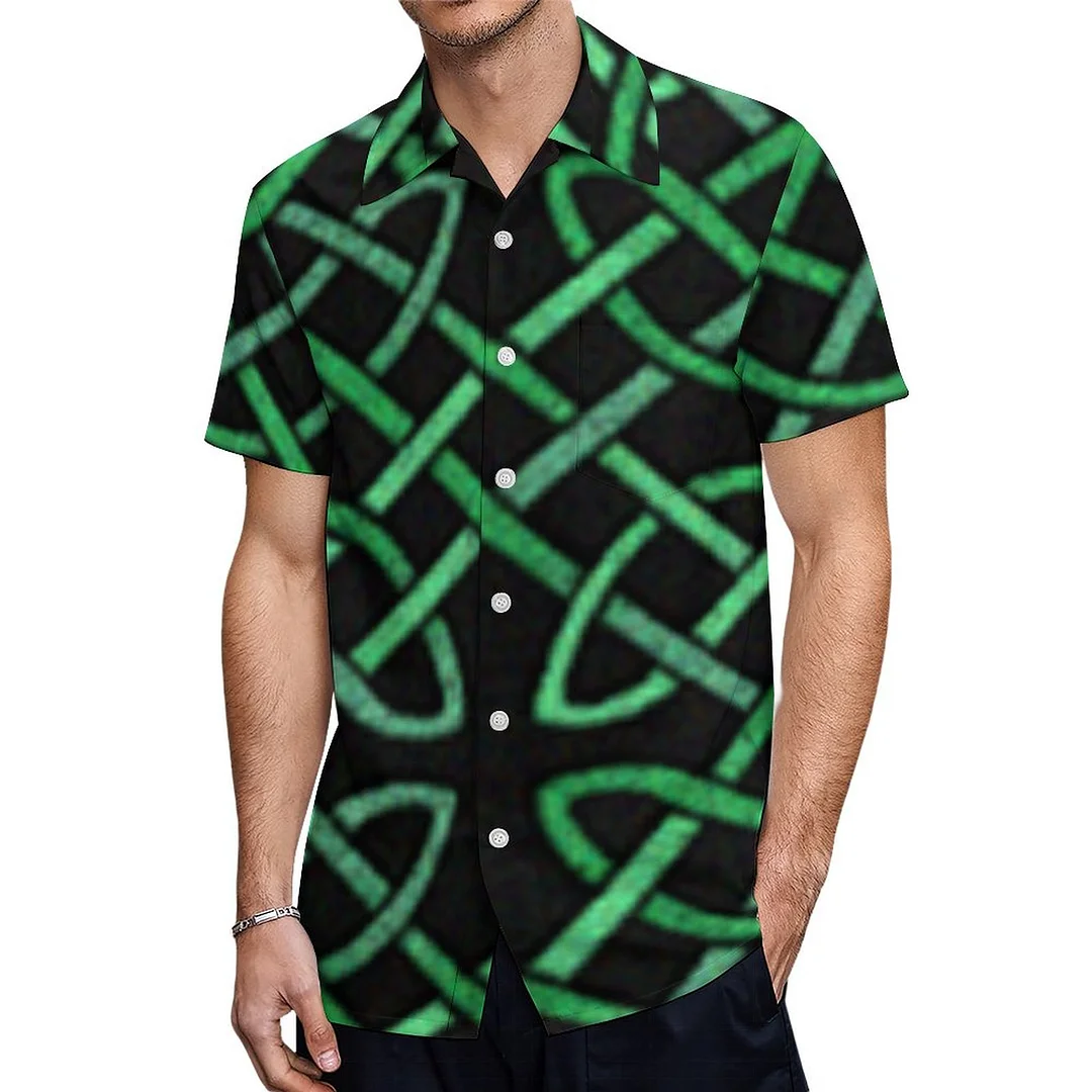 Canadian Maple Leaf Pattern Men's Shirt Button Down Short Sleeve Hawaiian  Shirts Top for Beach Business Casual 