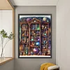 Planetary Bookshelf-11CT Stamped Cross Stitch 50*65cm/19.69*25.59in(Big Size)