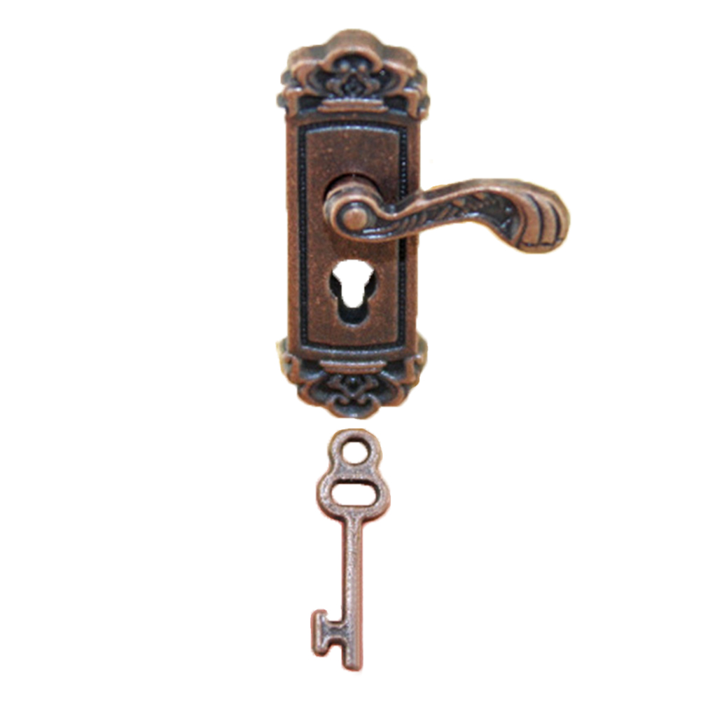 1/12 Dollhouse Miniature Door Lock Key Set Vintage Doll House DIY Toys (C)