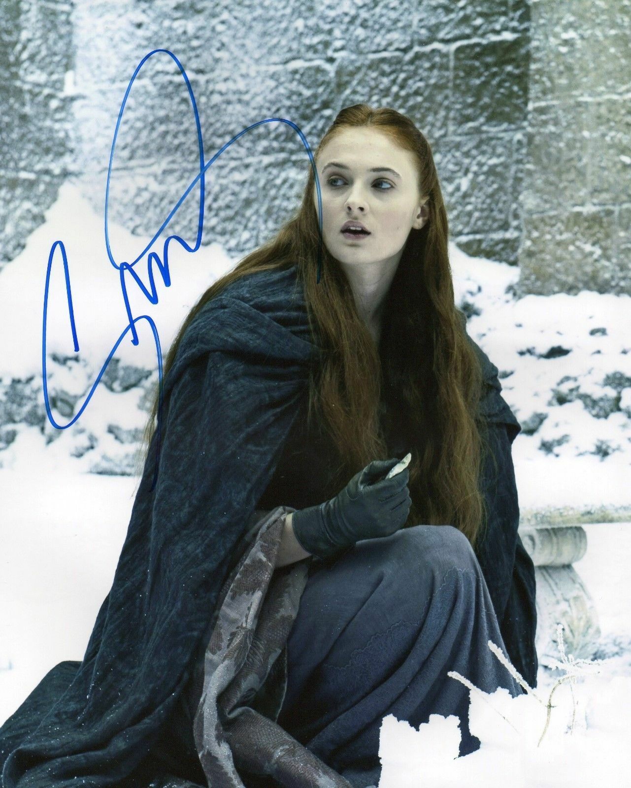 SOPHIE TURNER - GAME OF THRONES AUTOGRAPHED SIGNED A4 PP POSTER Photo Poster painting PRINT