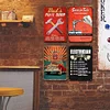 4pcs - Electrician Hourly Rate - Vintage Metal Signs(8*12Inch) - Car