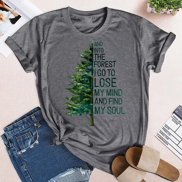 AL™  And Into The Forest hiking T-Shirt V1-04480-Annaletters
