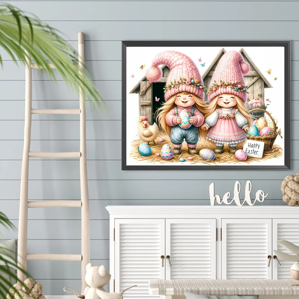 Diamond Painting - Full Round Drill - Easter Kids(Canvas|40*30cm)