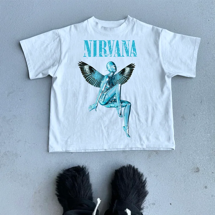 Nirvana Rebirth - Vintage Empty Mountain Base Print 100% Cotton Casual T-Shirt