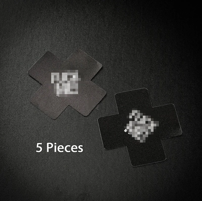 Sexy Women Breast Petals Black Nipple Stickers Invisible Bra Cover Intimate Erotic Disposable Pasties Tepel Sex Accessories