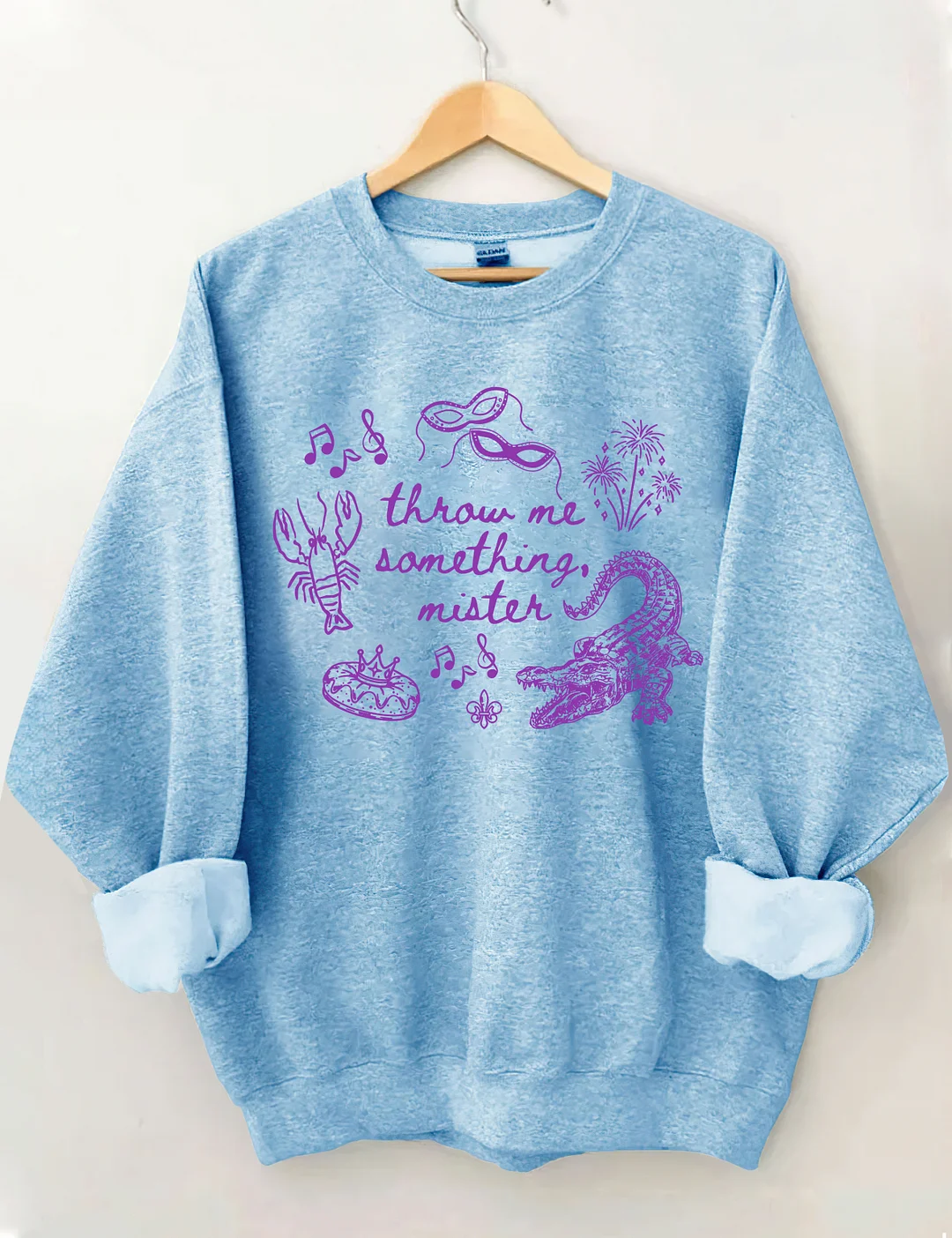 Throw me Mardi Gras Sweatshirt