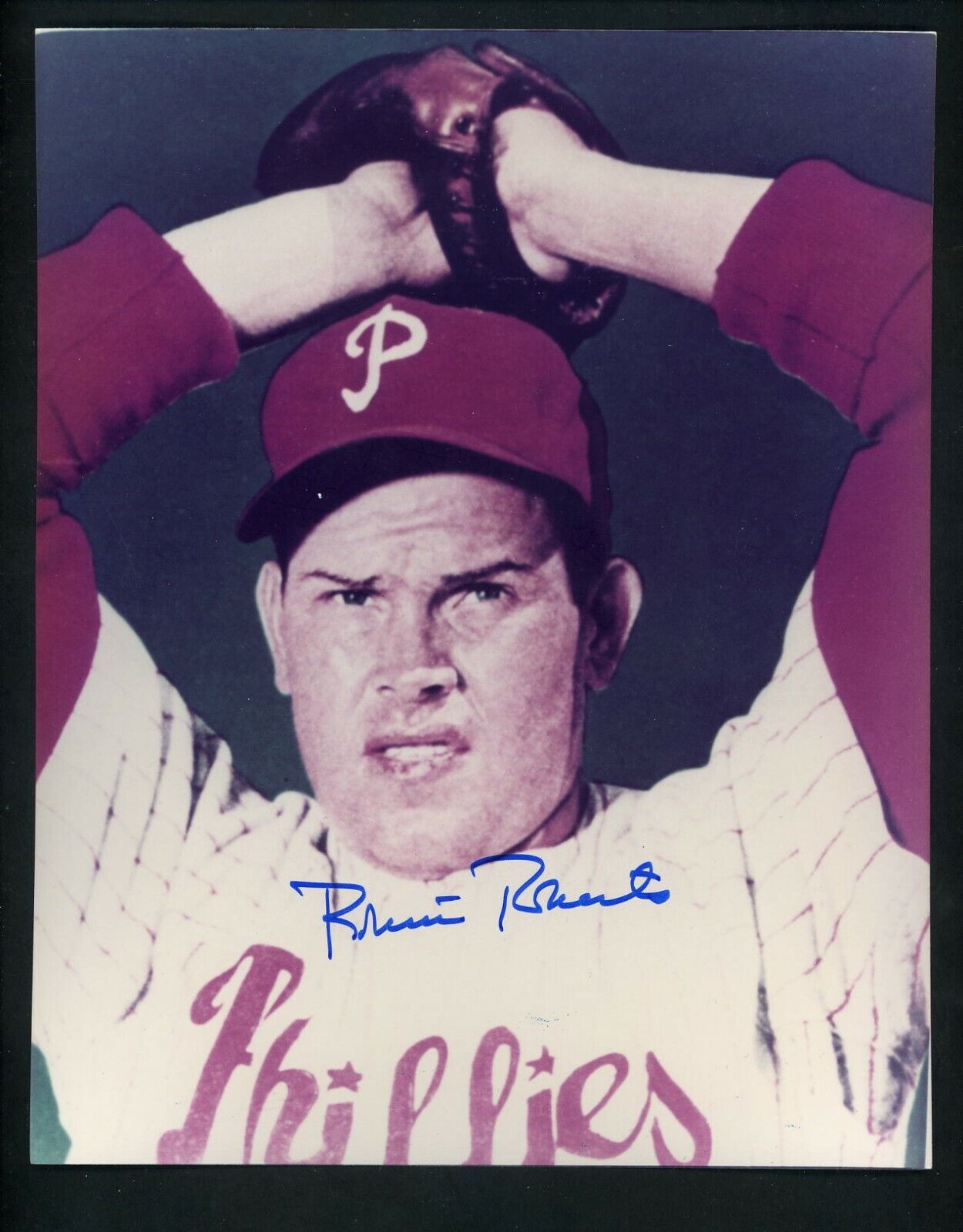 Robin Roberts Signed Autographed 8x10 Photo Poster painting Philadelphia Phillies  SHIPPING